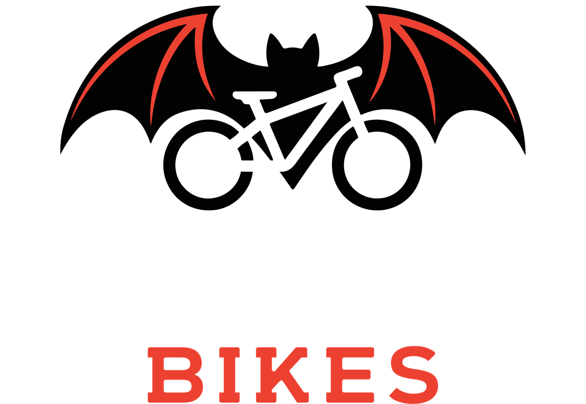 Batcave Bikes logo for dark backgrounds