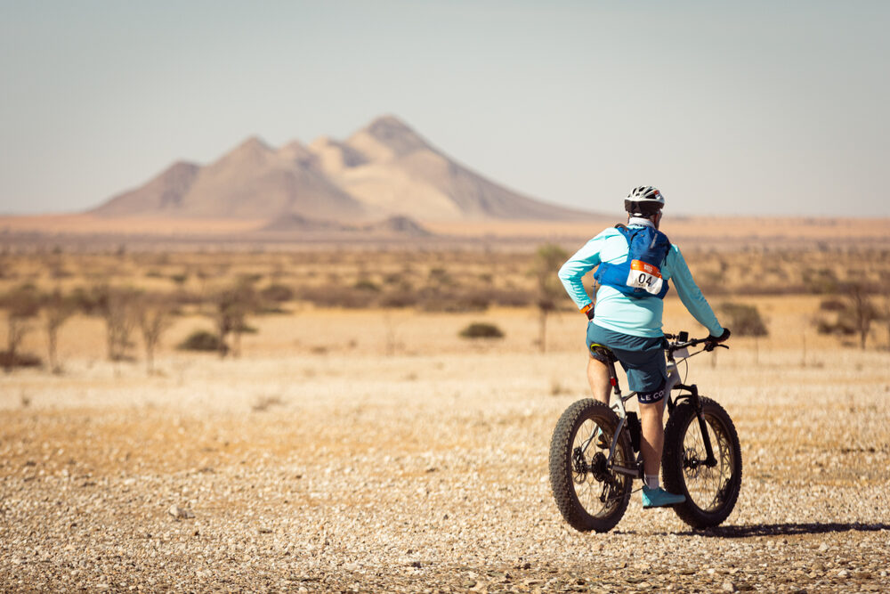 Tim Britt riding the Pivot Shuttle LT